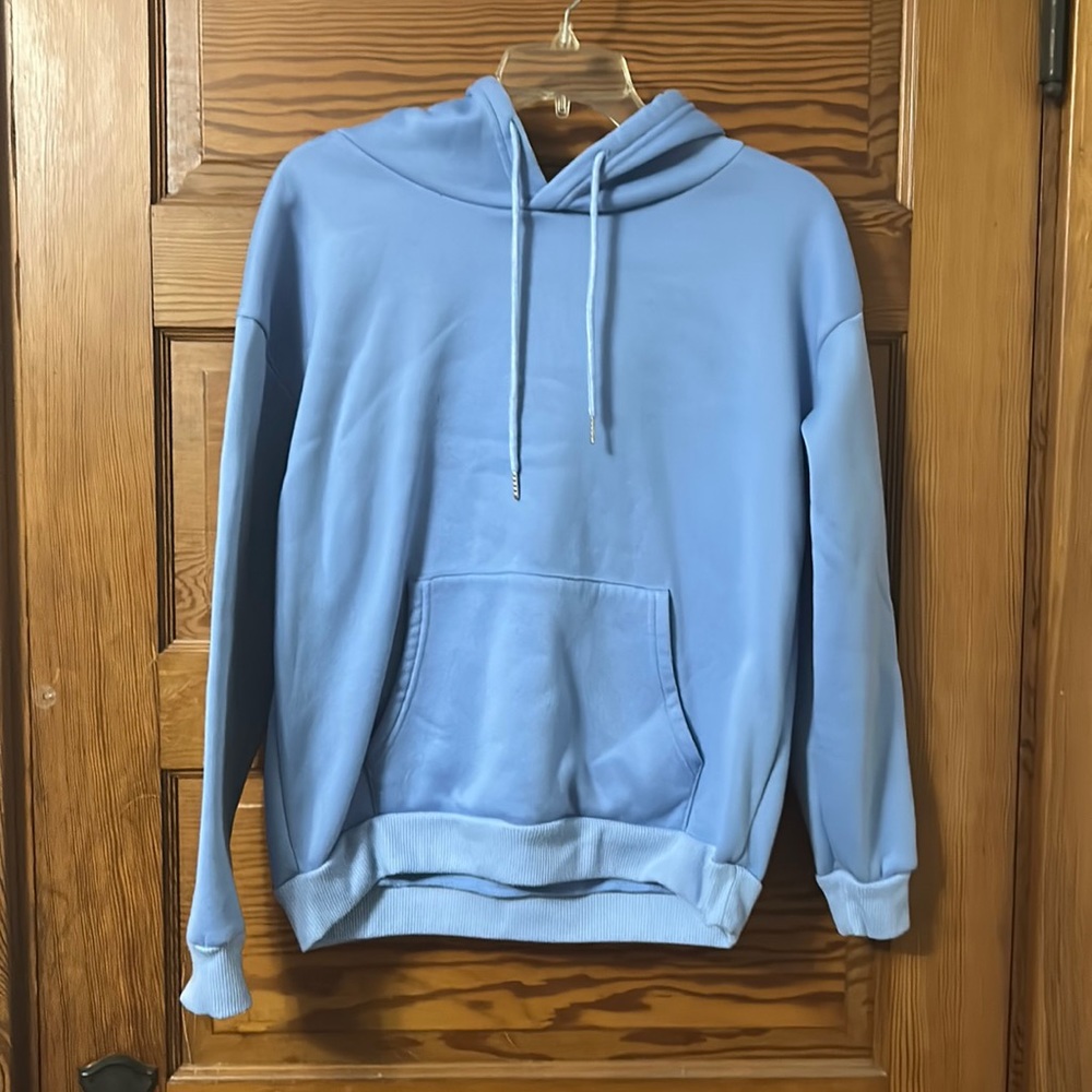 Baby Blue Hoodie Casual